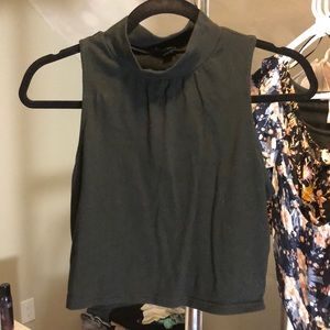 Mockneck Crop Top
